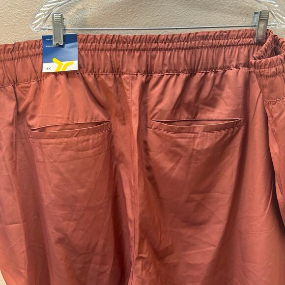 Old Navy Mens Jogger Pants 4XL Red Performance Tech Stretch Drawstring NEW - Picture 2 of 11